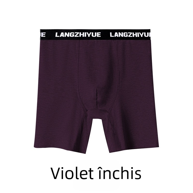 Boxeri bărbați din bumbac, cu picioare lungi, talie înaltă, 90-95% bumbac, respirabili