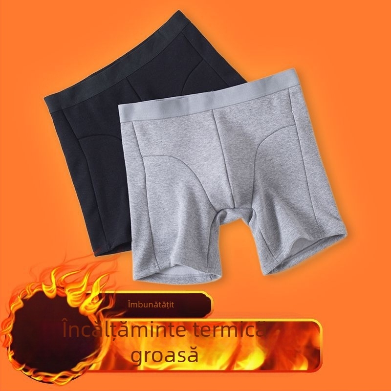 Lenjerie termică bărbătească din bumbac, lungi, talie medie, antibacterian, căptușeală din bumbac