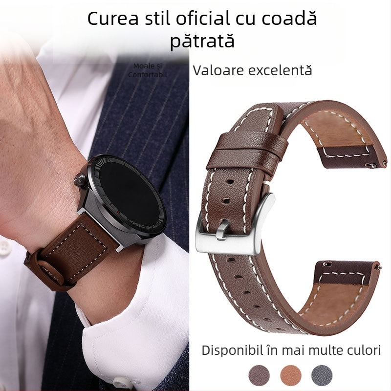 Langyi curea de ceas din microfibră, 22 mm, pentru Huawei GT6/GT4 Pro și Watch4 – universală