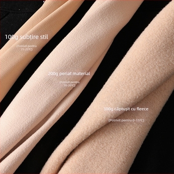 Colanți integrați cu talie înaltă, călduroși și groși, amestec nylon-spandex 70–80% nylon, elasticitate ridicată, lungime 9/10, lansare toamnă 2024