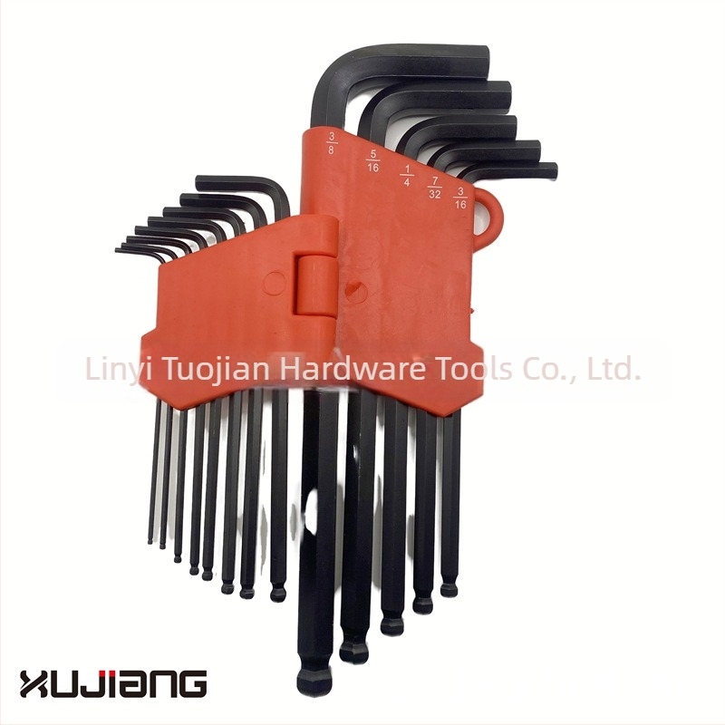 Set chei Allen, brand Xujiang River, suprafață neagră, oțel 45#, cap hexagonal