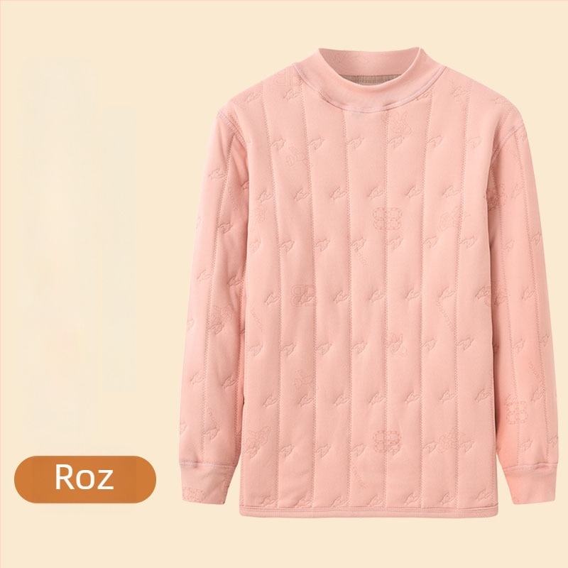 Set termic pentru copii, trei straturi, căptușeală din catifea, țesătură poliesterică 90–95%, pentru copii 7–12 ani, mâneci lungi, poate fi purtat ca îmbrăcăminte exterioară