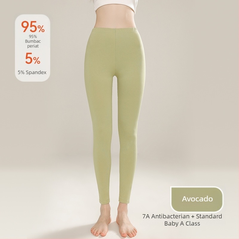 Pantaloni de toamnă pentru femei – bumbac 100%, antibacteriali, antiacarieni, talie înaltă, croială slim