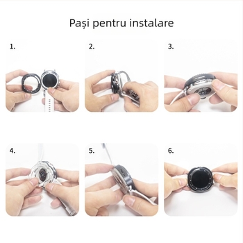 Carcasă metalică pentru Samsung Galaxy Watch8 Classic (2025) – Yichengtong; Compatibil cu modelul Samsung Galaxy Watch8 Classic (2025); Material: metal; Greutate: 22 g; Conținutul pachetului: carcasă metalică w30j, capac spate w30p, lavetă pj7, spudger pj8