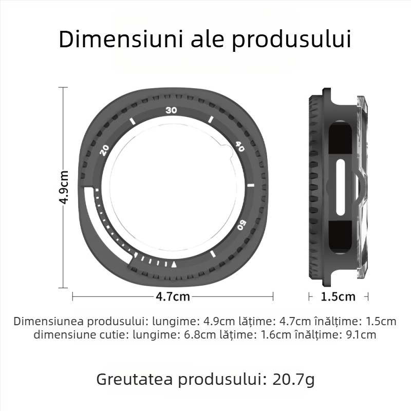 Carcasă metalică pentru Samsung Galaxy Watch8 Classic (2025) – Yichengtong; Compatibil cu modelul Samsung Galaxy Watch8 Classic (2025); Material: metal; Greutate: 22 g; Conținutul pachetului: carcasă metalică w30j, capac spate w30p, lavetă pj7, spudger pj8