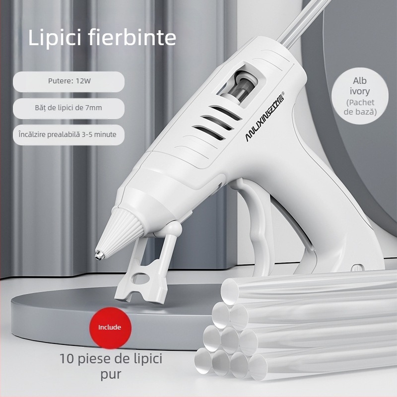 Pistol cu clei topit USB reîncărcabil, fără fir, pentru copii și elevi – Unealtă DIY cu durată lungă de viață a bateriei