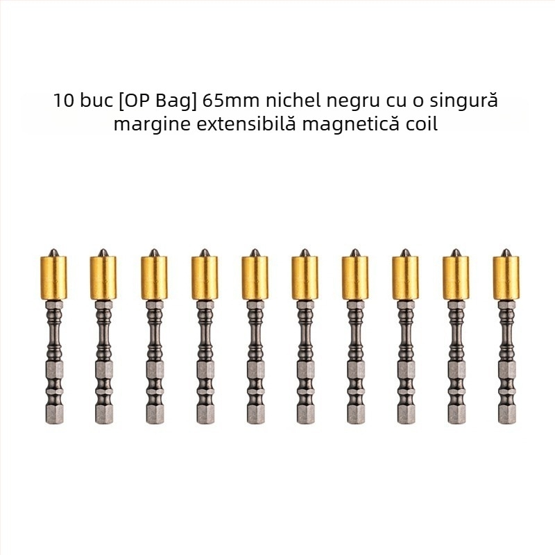 Bit de șurubelniță cu cap cruce, aliaj S2, inel magnetic, extins, pentru șurubelnițe electrice