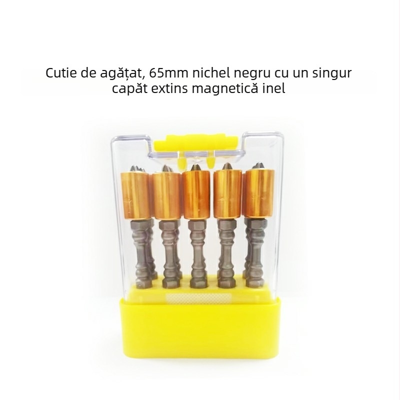 Bit de șurubelniță cu cap cruce, aliaj S2, inel magnetic, extins, pentru șurubelnițe electrice