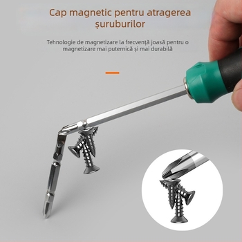 Set Haowei de șurubelnițe magnetice și izolate, cu capete încrucișate și plate, din oțel Cr-V, mâner PP
