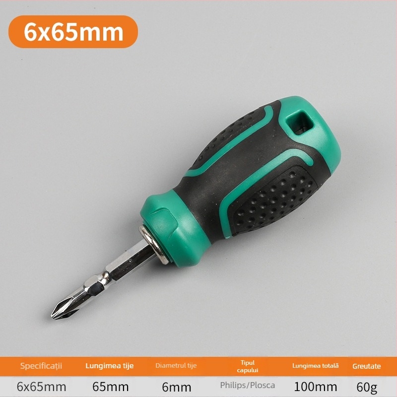 Set Haowei de șurubelnițe magnetice și izolate, cu capete încrucișate și plate, din oțel Cr-V, mâner PP