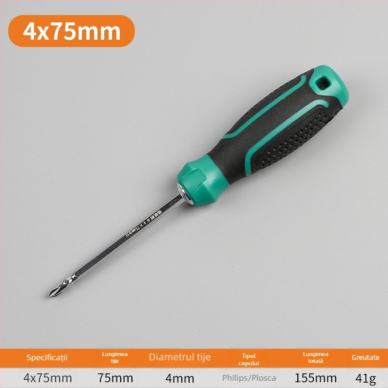 Set Haowei de șurubelnițe magnetice și izolate, cu capete încrucișate și plate, din oțel Cr-V, mâner PP