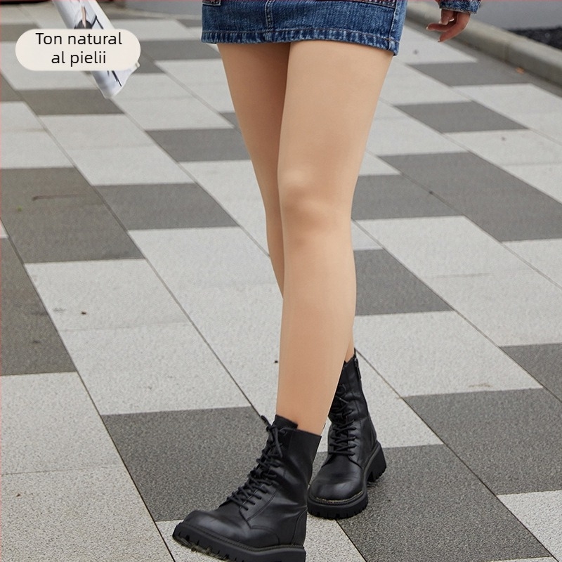 Dresuri din nylon, dublu strat, senzație de piele nudă, ridicare fesier și modelare, căptușeală groasă, pentru toate sezoanele