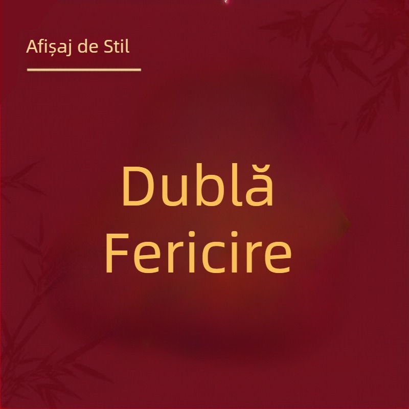 Decorațiune de nuntă cu simbolul Fericirii Duble pe placă KT, lipici inclus, recuzită foto pentru mireasă și fundalul camerei de nuntă.