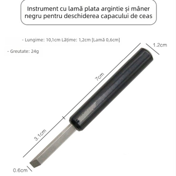 Cuțit metalic pentru repararea ceasurilor - unealtă de demontare a capacului din spate