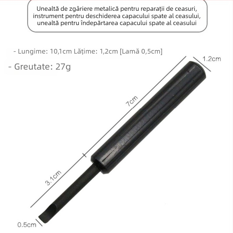 Cuțit metalic pentru repararea ceasurilor - unealtă de demontare a capacului din spate