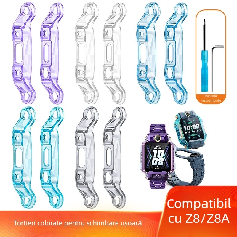 Carcasă de protecție Chen Fanyu pentru ceasul telefon pentru copii Z8/Z8A cu margine transparentă