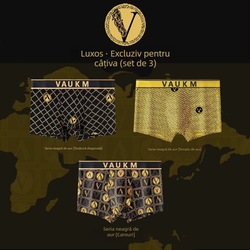 Boxeri pentru bărbați, respirabili, talie medie, poliester 90-95%, model cu litere/cifre, vară 2024