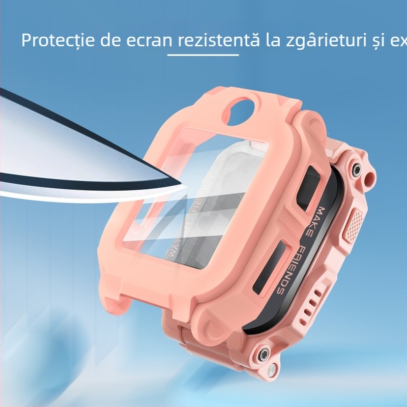 Carcasă de protecție pentru ceasul pentru copii Xiaotiancai Z6A/Z6S/Z6Pro, Material PC, Model Xiaotiancai PC+Steel Film Protective Case, Greutate 4.8, Ambalaj independent