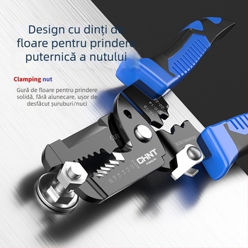 Chint Clește pentru dezizarea cablurilor – Multifuncțional profesional pentru dezizare, crimpare, tăiere; Forma: dezizator cabluri; Greutate: 0.11