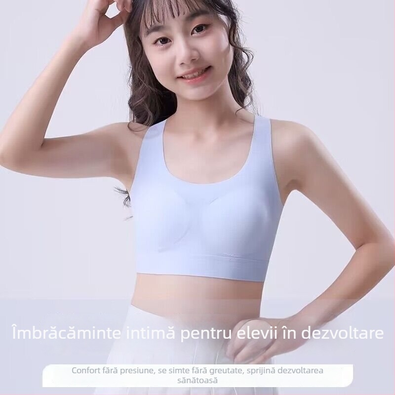 Sutien sport pentru femei, material ice silk, material principal: mătase, conținut de mătase sub 30%, model cu potrivire în culoare, stil Royal Sister Wind