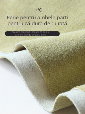 Set matern din poliester cu interior fleece, guler mediu-înalt, top și pantaloni pentru toamnă, pentru alăptare și postpartum