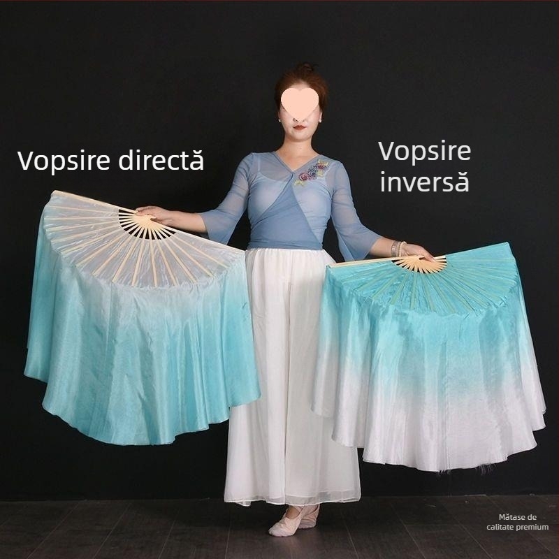 Fan de dans din mătase pentru Yangko – Stil Jiaozhou, Dansuri de tip square și clasic, Lansare vară 2021