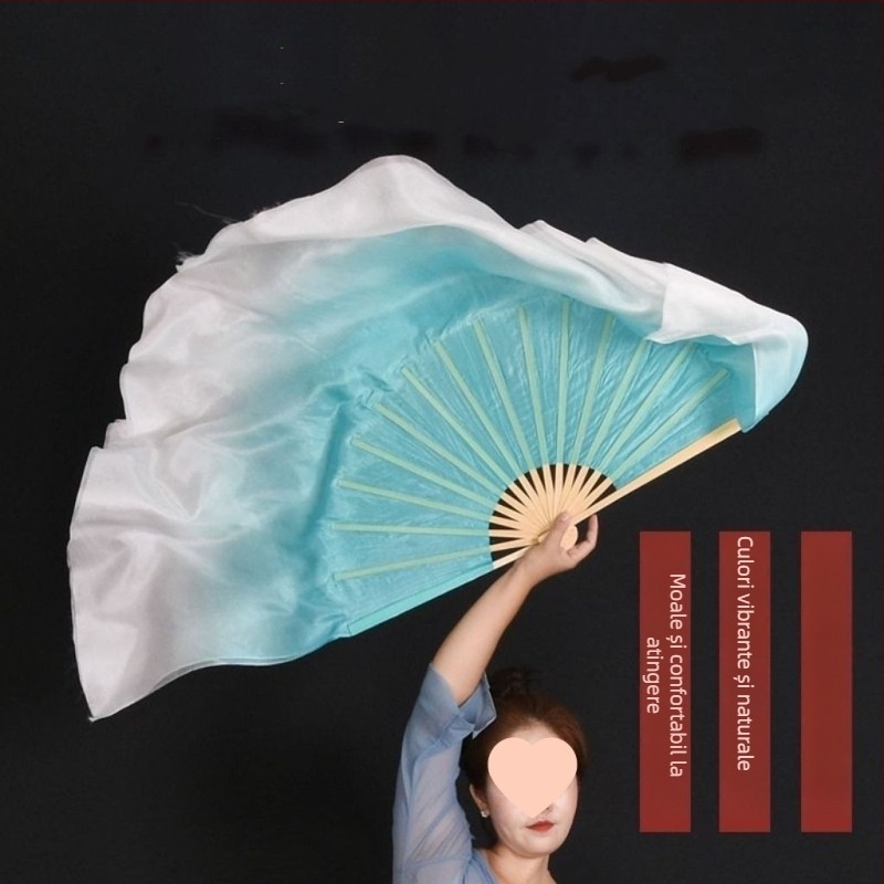 Fan de dans din mătase pentru Yangko – Stil Jiaozhou, Dansuri de tip square și clasic, Lansare vară 2021