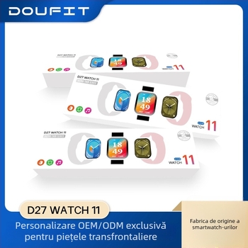 Ceas inteligent D27Watch11 – carcasă sport, afișaj IPS, încărcare wireless, monitorizare ritm cardiac și oxigen din sânge, monitorizare a somnului