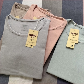 Set de lenjerie termică pentru femei (top și pantaloni), din acrilic, grosime extra 501–600 g/m2, strat unic, mâneci lungi, model uni, pentru toamnă-iarnă.