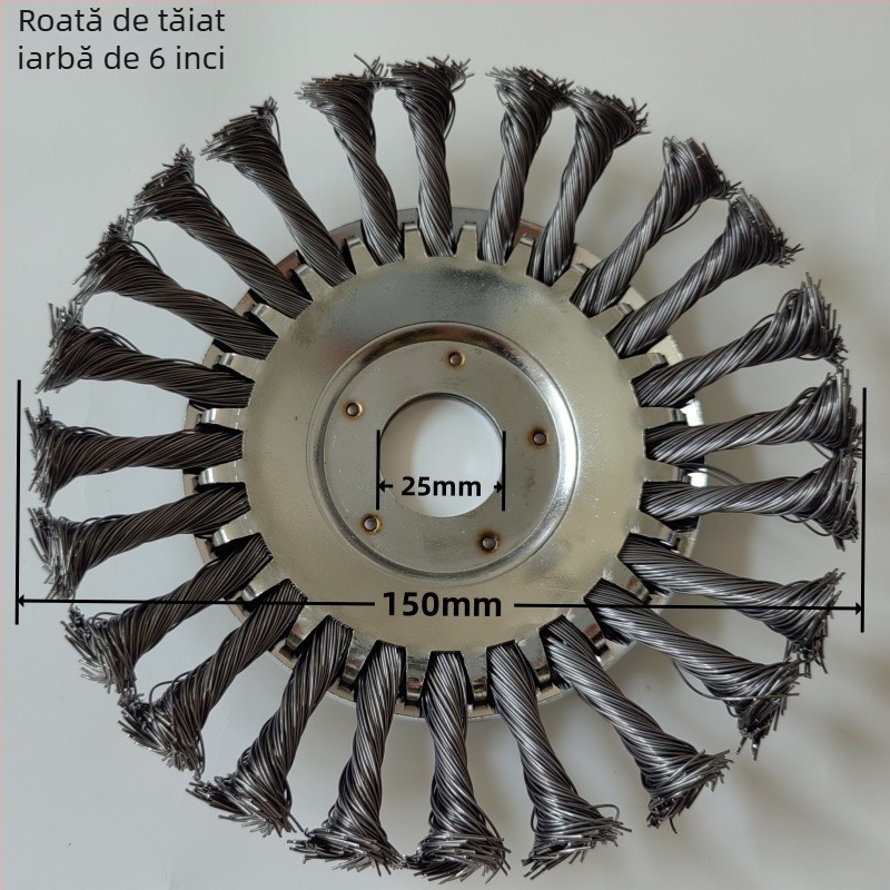 Cap de îndepărtare a buruienilor pentru gazon cu fir de oțel — Dajia wang; pentru îndepărtarea buruienilor, mușchi și rugină