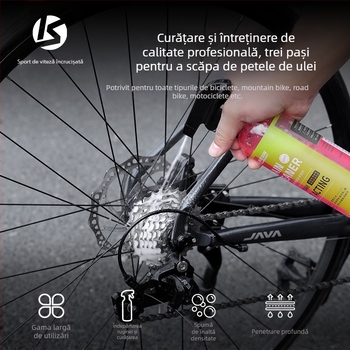Agent de curățare pentru lanțul bicicletei — întreținere (Brand: Kuasuodt/Cross Speed Sports; Brand privat autorizat; Material: agent de curățare; Categorie: agent de curățare)