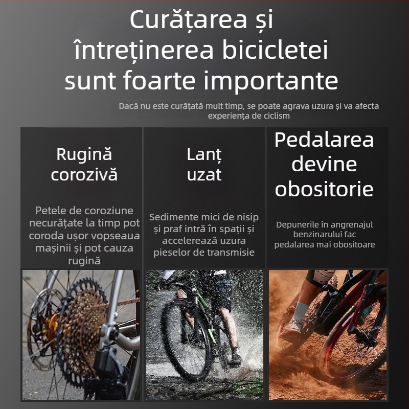 Agent de curățare pentru lanțul bicicletei — întreținere (Brand: Kuasuodt/Cross Speed Sports; Brand privat autorizat; Material: agent de curățare; Categorie: agent de curățare)