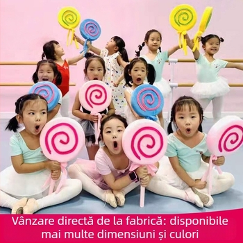 Prop baston pentru gimnastică de dimineață în grădiniță (design lollipop) – Brand: Other; În stoc: Ready stock; Lansare vară 2021