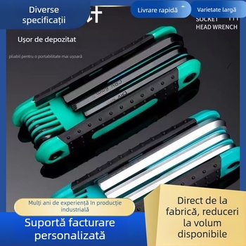 Set chei cu șa hexagonal interne – Chromium Vanadium Alloy Steel, cap hexagonal intern, Brand: Other