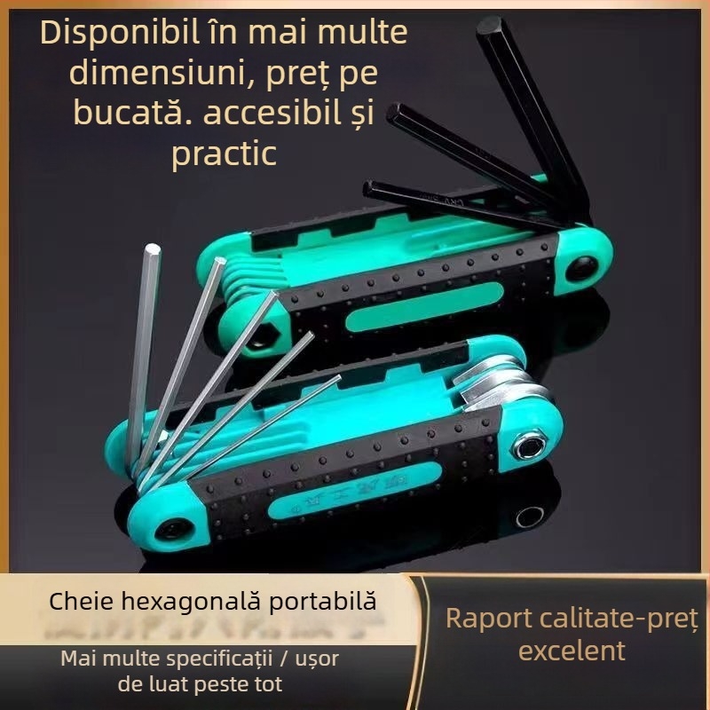 Set chei cu șa hexagonal interne – Chromium Vanadium Alloy Steel, cap hexagonal intern, Brand: Other