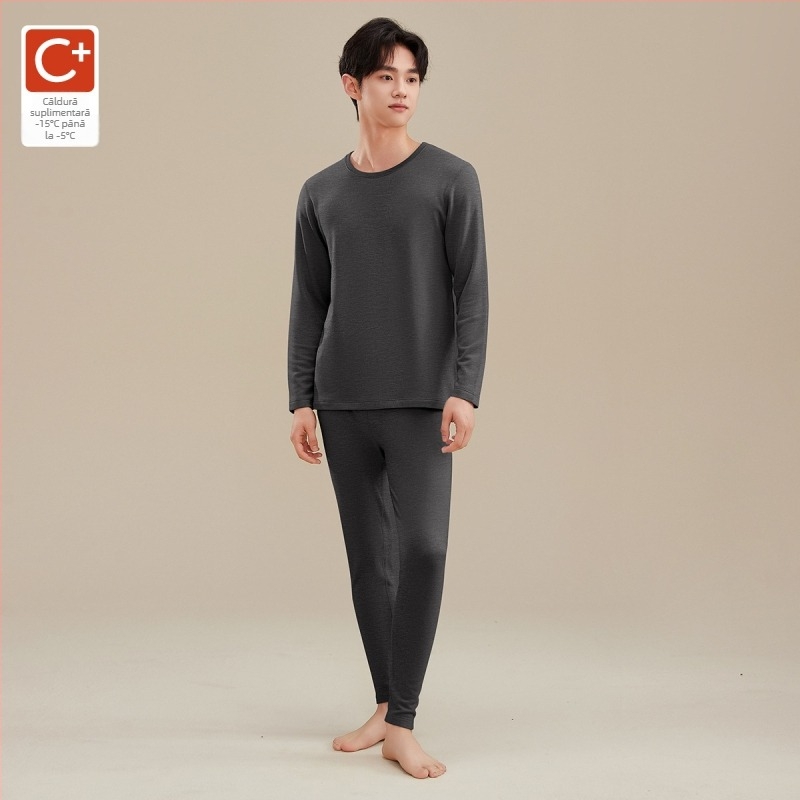 Set de lenjerie termică pentru unisex, strat de bază din fibră acrilică 251–300 g/m², antibacterian și antistatice, îmbrăcăminte de iarnă groasă