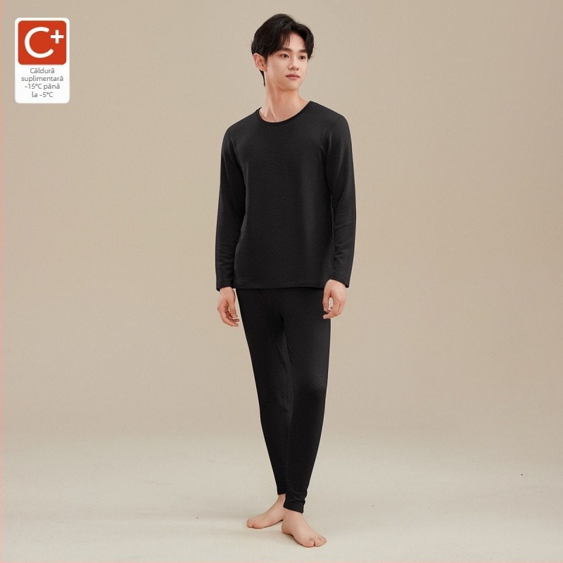 Set de lenjerie termică pentru unisex, strat de bază din fibră acrilică 251–300 g/m², antibacterian și antistatice, îmbrăcăminte de iarnă groasă