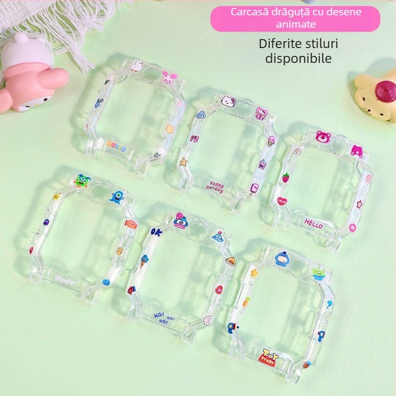 Carcasă de protecție desen animat pentru ceasul Little Genius Z9/Z10 și Z6Pro/Z7/Z8A — TPU, cu autocolant D2A/D3