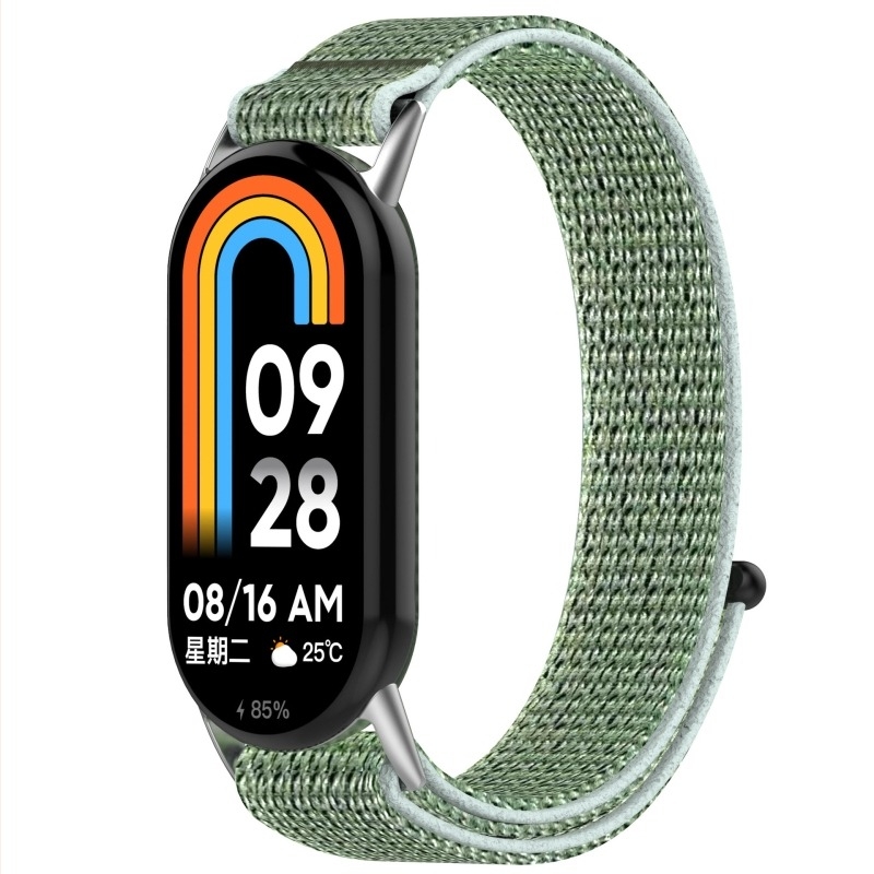 Brățară Velcro din nylon pentru Xiaomi Mi Band 9/10 și Mi Band 8 NFC – curea din pânză țesută