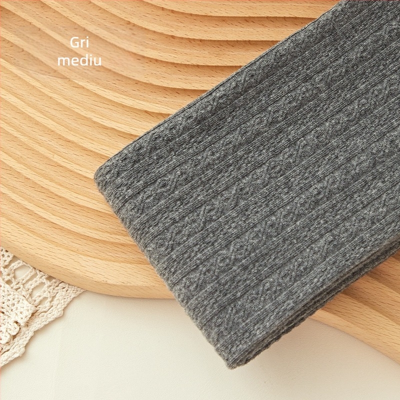 Colanți din bumbac cu 70–80% conținut de bumbac, ridicare a fesierilor și model solid, absorbție a transpirației, potriviți pentru iarnă, primăvară și toamnă