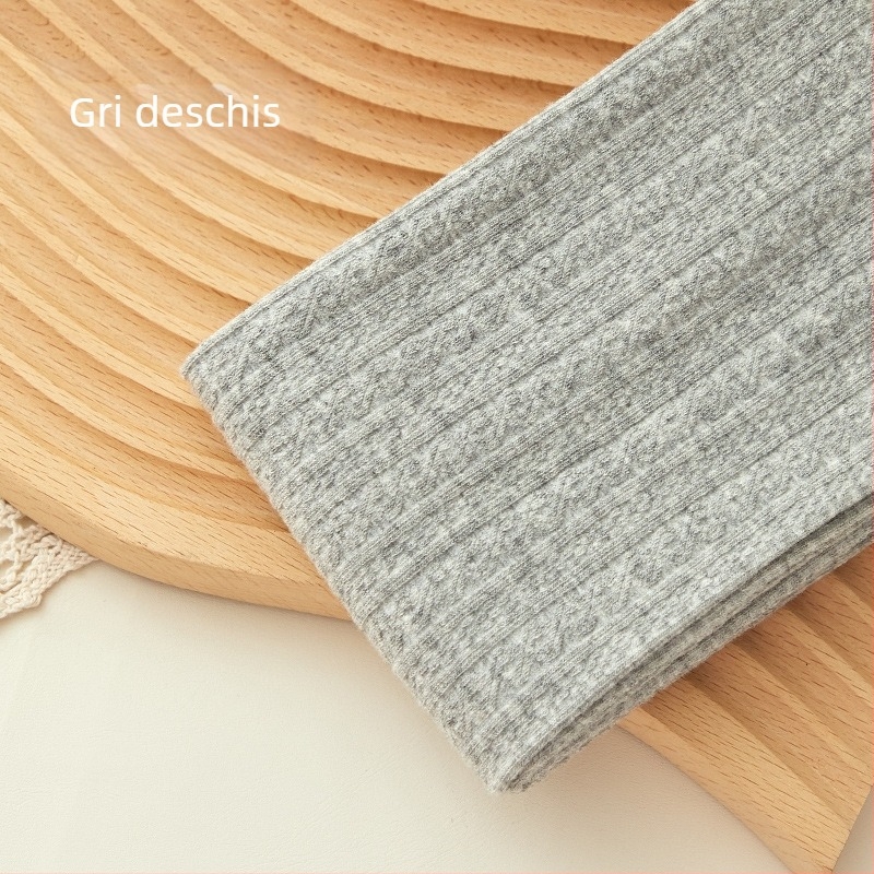 Colanți din bumbac cu 70–80% conținut de bumbac, ridicare a fesierilor și model solid, absorbție a transpirației, potriviți pentru iarnă, primăvară și toamnă