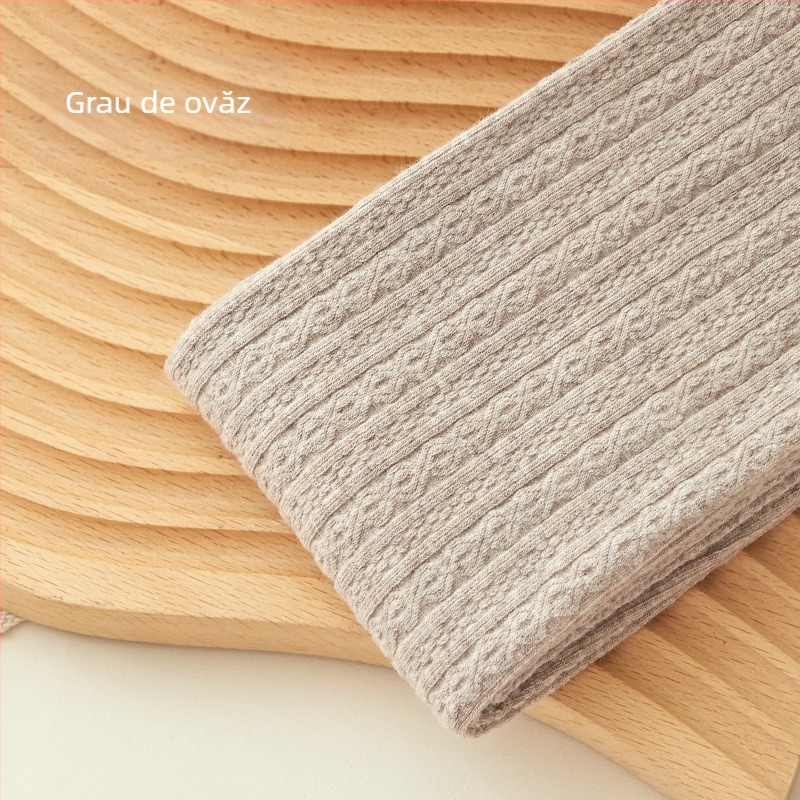 Colanți din bumbac cu 70–80% conținut de bumbac, ridicare a fesierilor și model solid, absorbție a transpirației, potriviți pentru iarnă, primăvară și toamnă