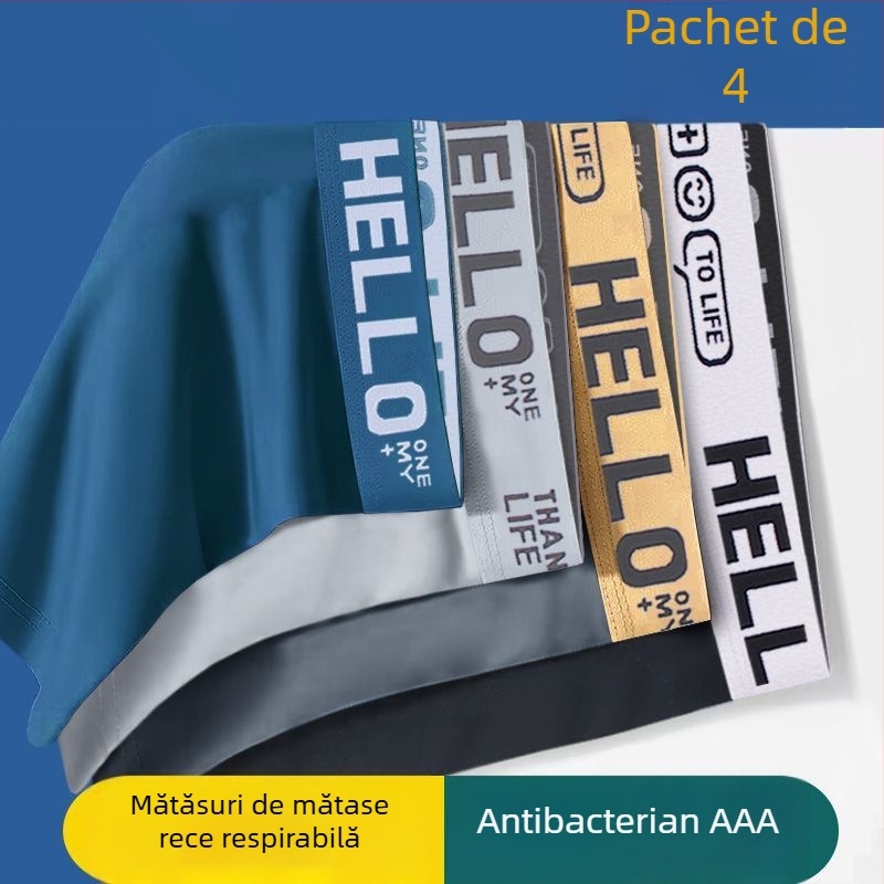 Boxeri pentru bărbați fără cusături, uscare rapidă și respirabili, material poliester 90–95%, talie medie