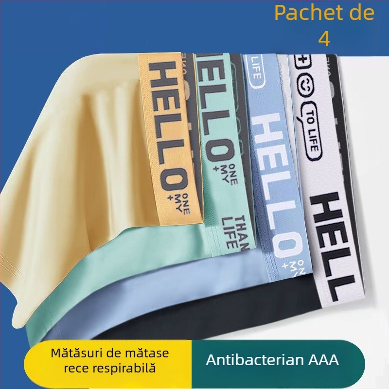 Boxeri pentru bărbați fără cusături, uscare rapidă și respirabili, material poliester 90–95%, talie medie