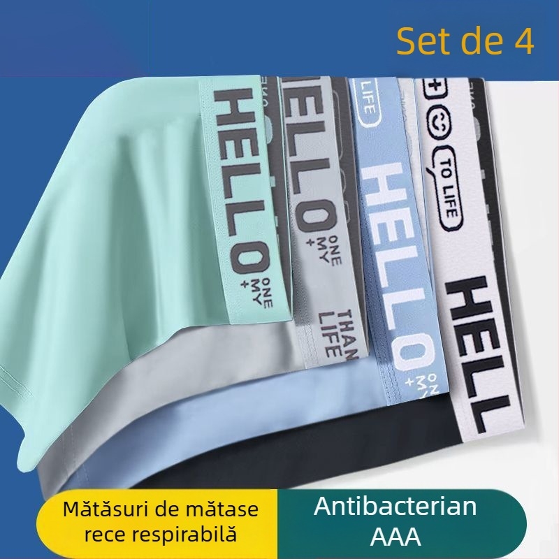 Boxeri pentru bărbați fără cusături, uscare rapidă și respirabili, material poliester 90–95%, talie medie