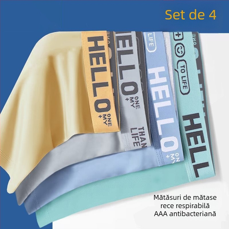 Boxeri pentru bărbați fără cusături, uscare rapidă și respirabili, material poliester 90–95%, talie medie