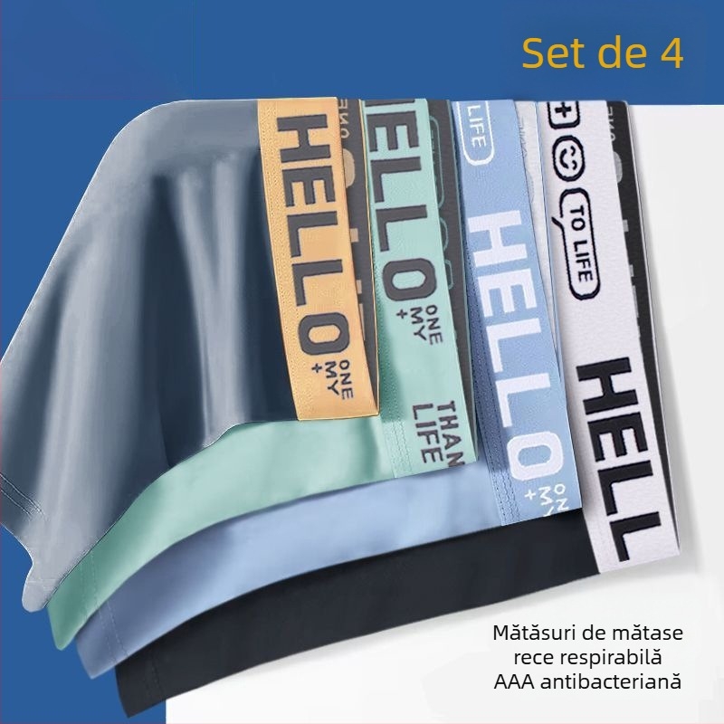 Boxeri pentru bărbați fără cusături, uscare rapidă și respirabili, material poliester 90–95%, talie medie