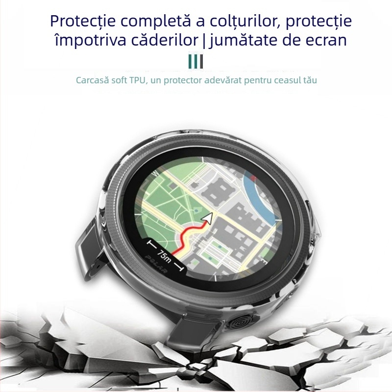 Capac TPU protectie pentru Polar Vantage V3 și Vantage M3; material: TPE/TPU; greutate: 0,008 kg; ambalare: pungi perlă