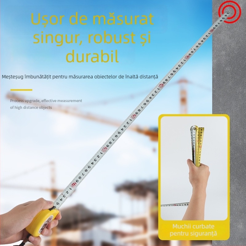 Tajima Ryu bandă metrică din oțel, cu dublă față, grosime și rezistentă la uzură, tip bandă de măsurare