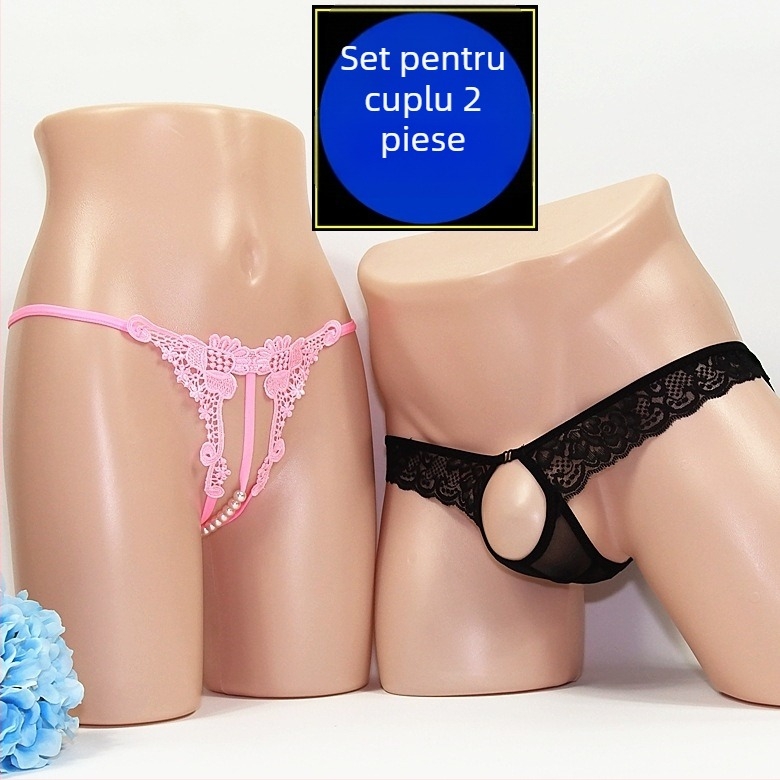 Thong din plasă, unisex, cu cavitatea deschisă; material principal: nailon 92%, căptușeală în zona inghinală acrilic 8%